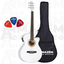 Violão Eletroacustico Strinberg Berlin BE30C WH Branco + Capa + Palhetas