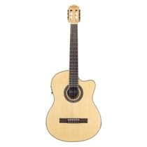 Violão Flat Tonante Lorenzzo 39 Elétrico Afinador Brown VTLSC1954N