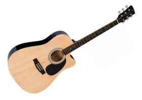 Violao Folk Cut Elétrico Vogga Vck370 Nt