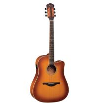 Violão Folk Elétrico Fishman Aço com Case HMP350 Hofma Satin