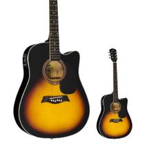 Violão Folk Elétrico Michael Cutway VMF361 SM Sunburst Mate