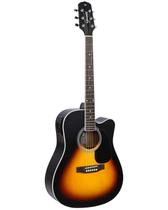 Violão Folk Eletroacústico Aço GIANNINI GDC-1 CEQ Satin Vintage Sunburst *