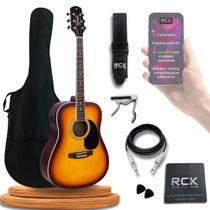 Violão Giannini Aço Eletroacústico kit Completo