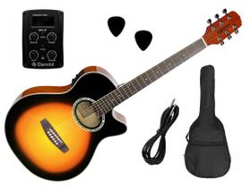 Violão Giannini Aço GSF-1D CEQ Mini Jumbo Eletroacústico