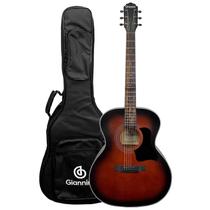 Violao giannini deluxe aço el/ac gaf dlx eq sbs c/ bag