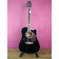 Violão Giannini Folk Aço Elétrico GF-1D Preto Envernizado - Giannini