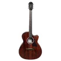 Violao giannini gac plus ceq koa plus aco grand auditorium cutaway koa