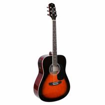 Violao giannini gd-1 eq 3ts eletroacustico folk full 3 tone sunburst