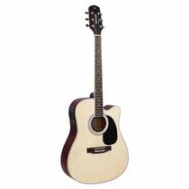 Violao giannini gdc-1 ceq ns eletroacustico folk cutaway natural satin