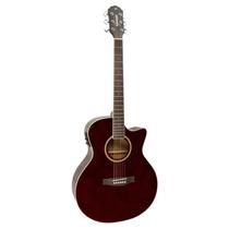 Violao giannini gsf-3 ceq tdw-e/a cutaway guitar translucent dark wine Violao giannini gsf-3 ceq tdw-e/a cutaway guitar translucent dark wine