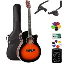 Violão Giannini Mini-Jumbo GSF1D 3 Tons Sunburst + KIT5L