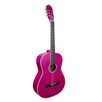 Violao giannini n-14 pks start nailon acustico cor pink satin pks