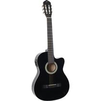 Violao giannini sf-14 ceq bk flat aco eletroacustico preto