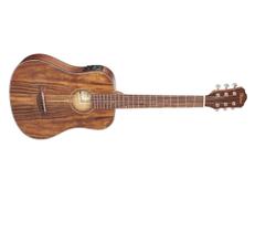 Violao hofma hbb-34k baby eletroacústico natural acetinado