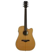 Violão Ibanez Tampo Sólido AW 65ECE LG Folk Elétrico Aço Dreadnought Eletroacústico Natural Fosco