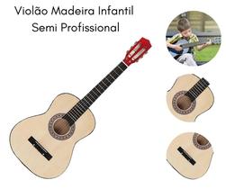 Violão Infantil de Madeira Semi Profissional Realista e Divertido