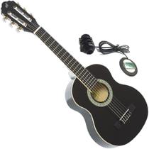 Violão Infantil Elétrico Canhoto Nylon 1/4 Giannini Nr Bk