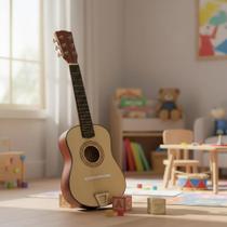 Violão infantil mini semi profissional madeira com cordas de aço