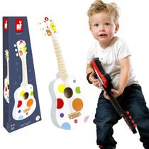 Violão Instrumento Brinquedo Musical Infantil Branco Janod