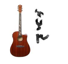 Violão land eletrico aço varnish mahogany l-825b suporte de parede pe c50 correia