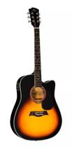 Violão Michael Folk Cutaway Vmf361 Sm Com Cordas De Aço