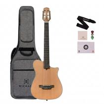 Violão michael neoedge flat solido gmh330 mahogany com bag