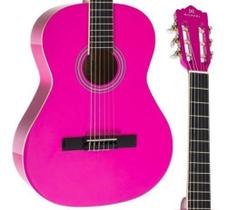 Violão Michael Nylon Acústico Vm15ny Pk Rosa Pink