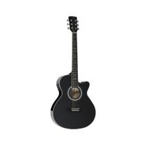 Violão Mini Jumbo Elétrico Vogga Preto Nylon VCE340 Violão Mini Jumbo Elétrico Vogga Preto Nylon VCE340