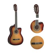 Violão Nylon Eletrico Memphis Ac60 Sb Sunburst