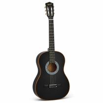 Violão Preto Clássico Cordas Nylon perfeitas para estilos musicais