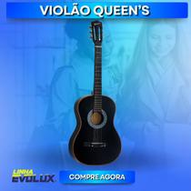 Violão Queen's Preto D137516 Eficiente Diversos Estilos Musicais Excelente Acústica Desempenho e Sonoridade Alta Qualidade Durável - EVOLUX