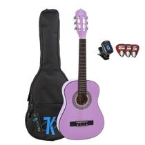 Violão Roxo Myth Infantil Tamanho Mt34n com acessórios