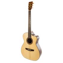 Violão rozini rx620 at.n.ct.lp flat premium aço natural com bag