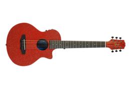 Violao seizi aço fun panda lava red sparkle c/ bag