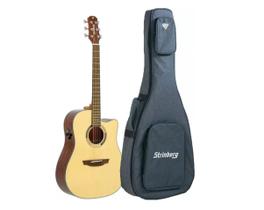 Violao strinberg aço diamond dd2sc n natural folk c/bag