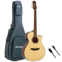 Violão strinberg diamond da2sc natural artistico c/ bag