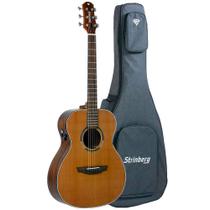 Violão Strinberg DM1 NS Natural Satin Diamond Series Orchestral Folk Aço C/ Bag