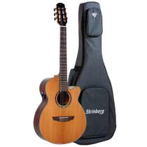 Violão Strinberg DN3SC RT NS Natural Satin Eletroacústico Artistico de Aço C/ Bag