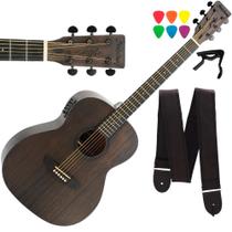 Violão Strinberg Forest Mini FS1A Tobacco + Correia + Capotraste + Palhetas
