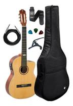 Violão Strinberg Sc200c Ny Natural Kit Capa Luxo+ Acessórios