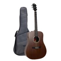 Violao tagima folk non-cutaway eq aco t/ red cedar b/s sapele tlm-100 ntm Violao tagima folk non-cutaway eq aco t/ red cedar b/s sapele tlm-100 ntm