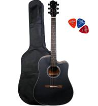 Violão Tagima Metropolis Sapele BKOP + Capa Luxo + Palhetas Violão Tagima Metropolis Sapele BKOP + Capa Luxo + Palhetas