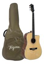 Violão Tagima Sunset Tampo Sólido Folk Com Gig Bag Creme