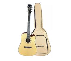 Violao waldman aço dcex 1141 n/b natural c/ bag