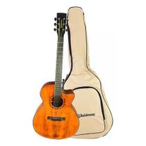 Violao waldman dcex-1141 ambar eletro-acustico com capa