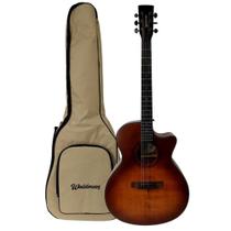 Violao waldman eletroacustico 6 cordas de aco c/ capa gcex-1141 amb w/bag