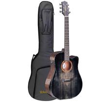 Violao waldman eletroacustico aço dcex-1841 bkb com bag