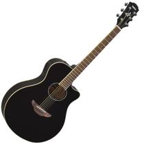 Violão Yamaha Apx600 Bl Aço Flat Elétrico Preto Apx-600
