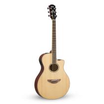 Violão yamaha apx600 flat eletroacústico natural aço