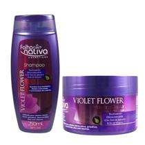 Violet Flower Desamarelador Folha Nativa Shampoo e Máscara Violet Flower Desamarelador Folha Nativa Shampoo e Máscara